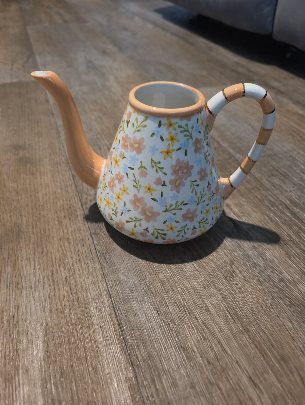 MacKenzie-Childs Posie Patch Ceramic Teapot